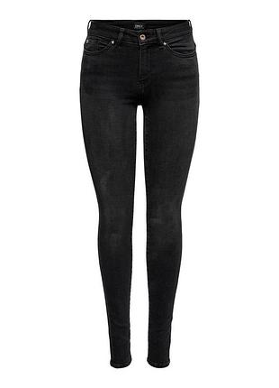Джинси onlanne k life mid skinny agi 442 noos 15230042 black only 15230042black