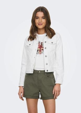 Куртка джинсова onltia dnm jacket col pim noos 15177238-white only 36 білий 15177238-white