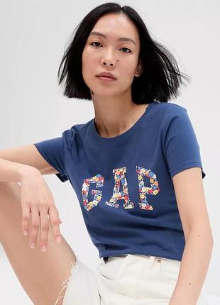 Футболка v-gap ss clsc tee 268820-73 gap m темно-синій 268820-73