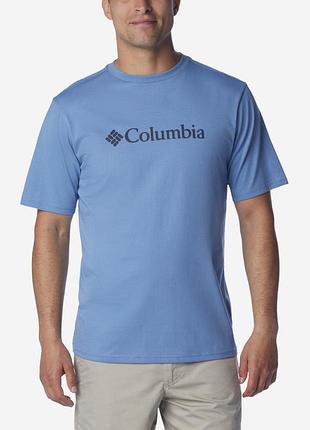 Футболка csc basic logotm short sleeve 1680051clb-481 columbia l (50-52) голубой 1680051clb-481