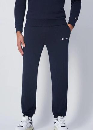 Брюки elastic cuff pants 219895-bs501 champion l темно-синий 219895-bs501
