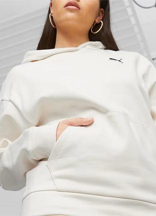 Худи better essentials hoodie fl 67680499 puma l белый 67680499