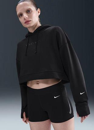 Худі жіноче nike pro therma-fit fleece hoodie black hv3600-010