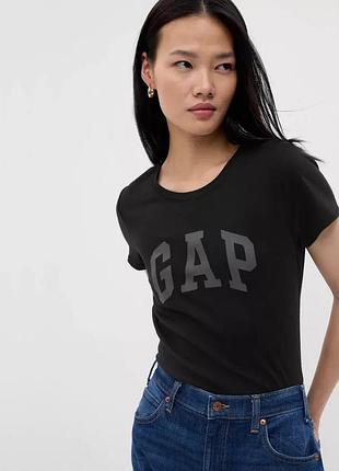 Футболка v-gap ss clsc tee 268820-11 gap l чорний 268820-11
