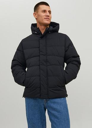 Куртка jorclean puffer jacket 12215132-black jackandamp;jones l чорний 12215132-black-detail:no