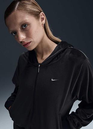 Женская толстовка nike nsw chll vlr fz black hj0954-010