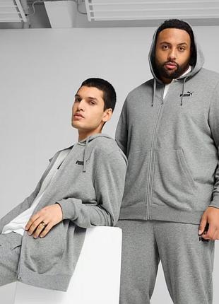 Худи ess full-zip hoodie 68258803 puma l серый 68258803 s
