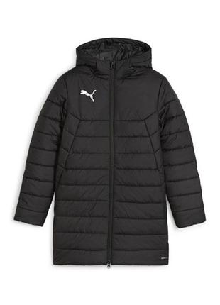 Куртка puma teamfinal bench jacket jr. 658741-03, колір чорний, розмір (європа) — 140 cm 658741-03