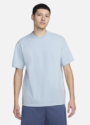 Футболка мужская nike sw premium essential light blue do7392-441