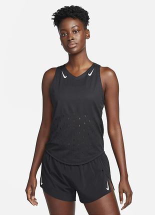 Майка жіноча nike aeroswift wodri-fit adv running singlet black fn2504-010