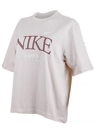 Футболка nike w tee classics boxy fq6600-104