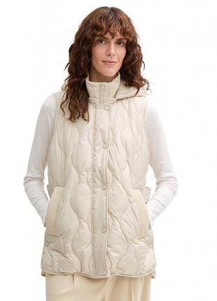 Безрукавка women's vest 1044397-29517 tom tailor l кремовый 1044397-29517