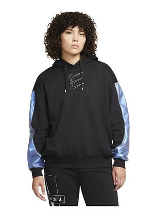 Толстовка nike w nsw flc gx hoodie opal dd5133-010
