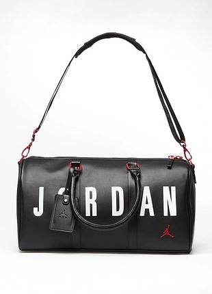 Сумка спортивна jordan duffel (чорна) 9a0165-f66