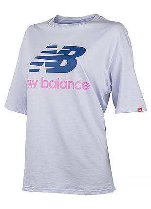 Футболка new balance essentials stacked logo, шт wt03519lia