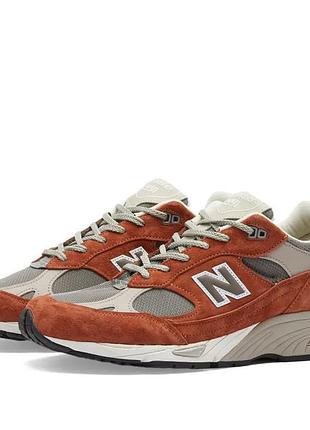 Кроссовки мужские new balance 991 made in uk brown/grey m991pty