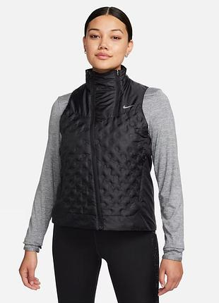 Жилетка женская nike therma-fit adv repel aeroloft running vest black fb7606-010