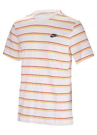 Футболка nike m tee club stripe dz2985-100