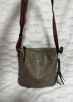 Трендова сумка-кросбоді німецького бренду tamaris gritt crossover bag 🌿🤎