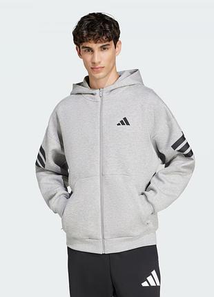 Толстовка m fi 3s fz jd4828 adidas l сірий jd4828