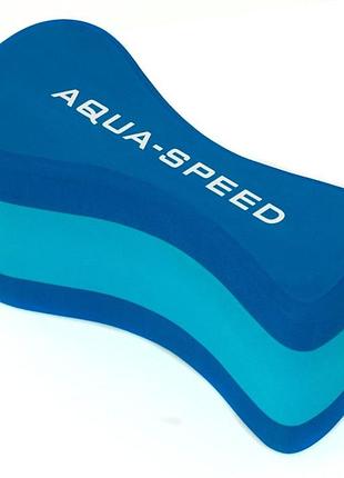 Колобашка для плавания aqua speed 3 layesr pullbuoy 5641 голубой, синий уни 22,8x10,1x12.3см 161