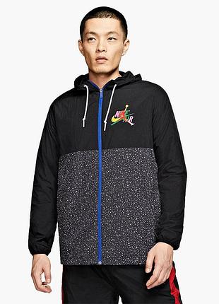 Вітровка air jordan classic windwear jacket grey/black ct9368-011 s