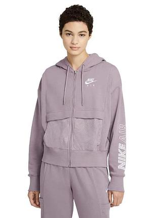 Толстовка nike w nsw air fz top flc cz8618-531 s