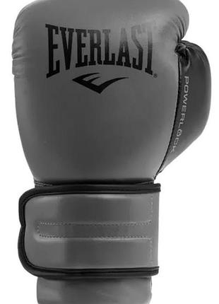 Перчатки боксерские everlast powerlock 2r training glove серый, черный уни 16 унций (p00002307) p00002307