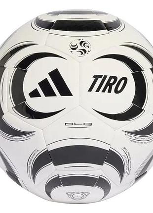 М'яч футбольній adidas tiro club jw1530, колір чорний, розмір (європа) — 5 jw1530