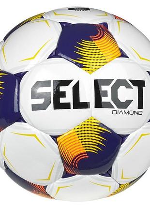 М'яч футбольний select diamond fifa v26 085537-010, колір білий, розмір (європа) — 4 085537-010