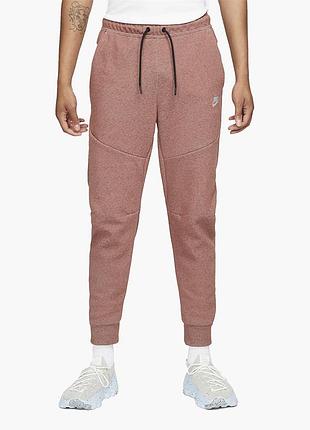 Штани nike sportswear tech fleece red joggers dd4706-670