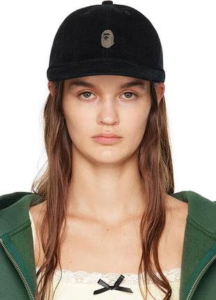 Бейсболка bape one point corduroy baseball cap white 001cpj801006m