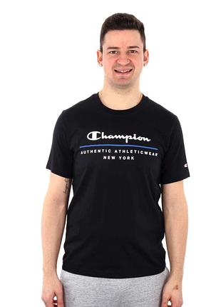 Футболка crewneck t-shirt 219734-kk001 champion l черный 219734-kk001