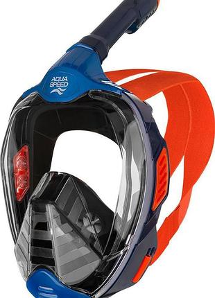 Маска для плавания aqua speed veifa zx 9856 синий, красный s/m (554-10) 554-10