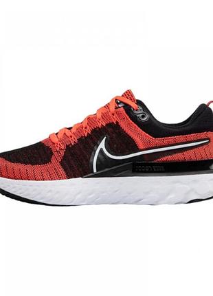 Кросівки nike react infinity run flyknit 2 black bright crimson ct2357-600