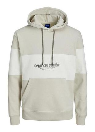 Худі jack andamp; jones jorlakewood sweat hood bf ln 12246802-moonbeam