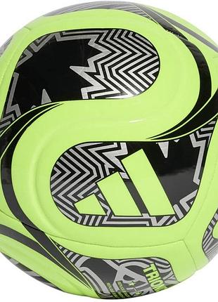 М'яч футбольний adidas trionda club world cup jd8052, колір зелений, розмір (європа) — 5 jd8052