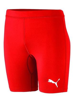 Термошорти puma shorts liga baselayer 655924-01, колір червоний, розмір (європа) — l 655924-01 s