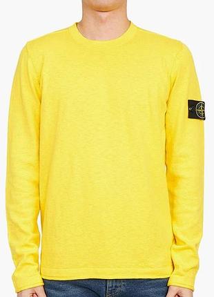 Джемпер stone island sweater yellow 1015502b0 v0030