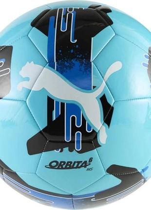 Мяч футбольный puma orbita 6 ms голубой уни 4 084335-12