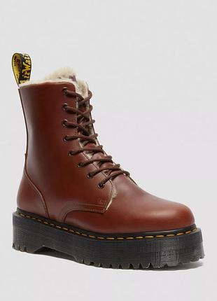 Черевики dr. martens jadon waterproof fur brown abruzzo 27034403
