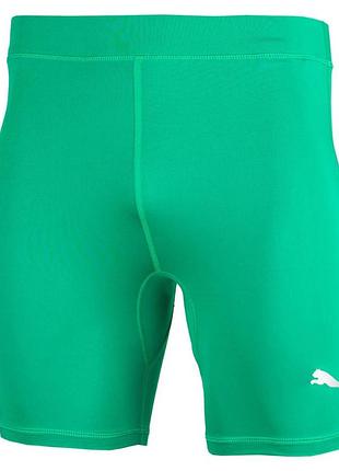 Термошорти puma liga baselayer short tight 655924-05, колір зелений, розмір (європа) — xs 655924-05