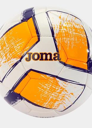 М'яч футбольний joma dali ii білий, помаранчевий уні 4 400649.214.4