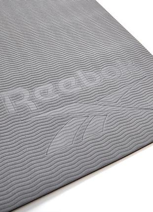 Коврик для йоги двусторонний reebok double sided yoga mat черный, серый уни 176 х 61 х 0,6 см rayg-11042bkgr