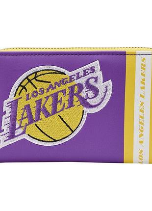 Гаманець loungefly nba los angeles lakers patch icons zip-around wallet 7759