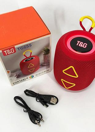 Универсальная колонка для дома и улицы tg655, громкая блютуз колонка портативная акумуляторная wb-38
