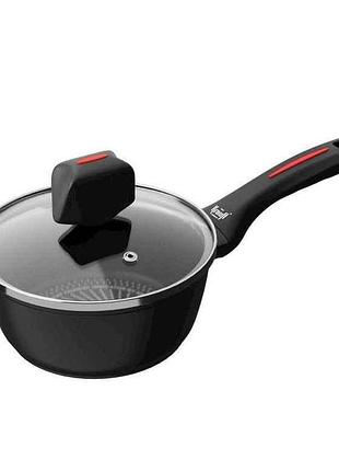 Ковш со стеклянной крышкой 1л 16см smart fry с а/п 25-45-158 тм krauff