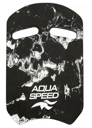 Доска для плавания aqua speed swirl pullbuoy 61245 черный, белый уни 43х28х3,6 dt-162-05, цвет черный dt-162-05