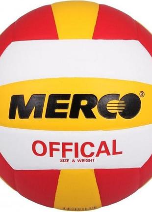 М'яч волейбольний merco official id36933, цвет красный, размер (европа) - 5 id36933