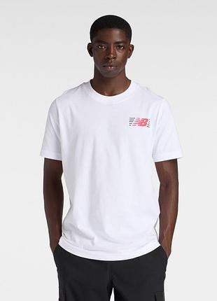 Футболка nb lines mt6179umwt new balance l белый mt6179umwt xl
